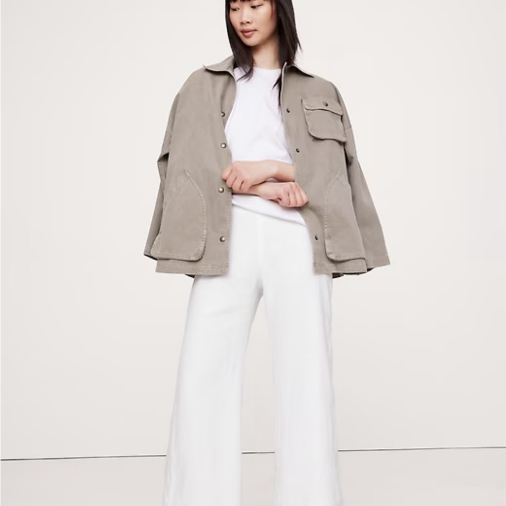 White Wide-Leg Pants